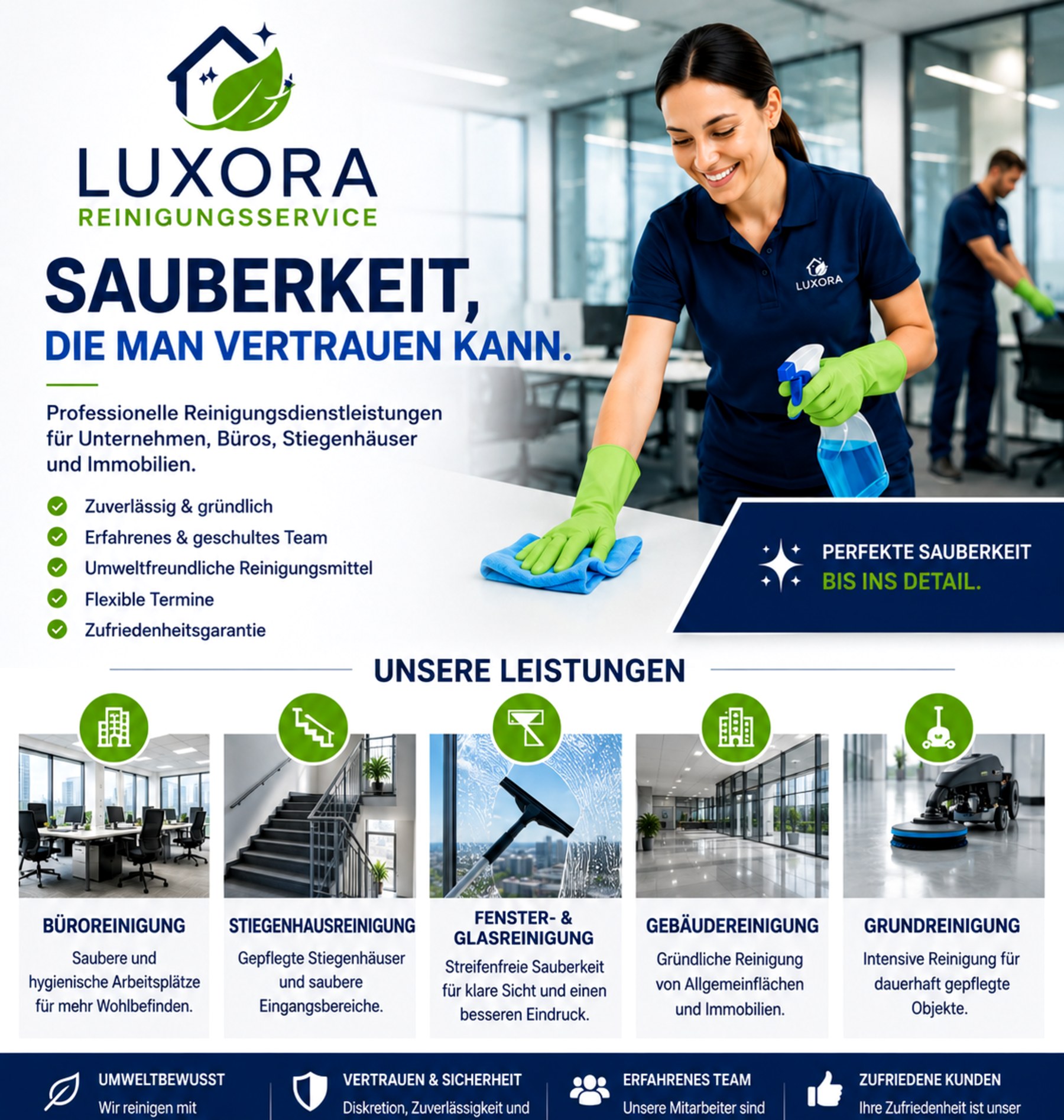 Luxora professionelle Reinigungsdienstleistungen